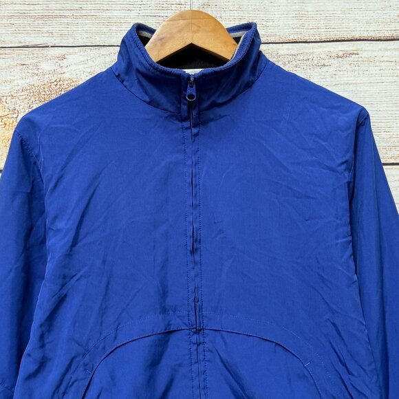 Vintage Reebok Womens Windbreaker Jacket Blue Full Zip Lightweight Retro Small - Picture 2 of 9